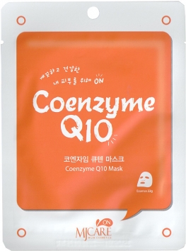 Маска тканевая On Coenzyme Q10 Mask Pack, с коэнзимом, 22г Mijin