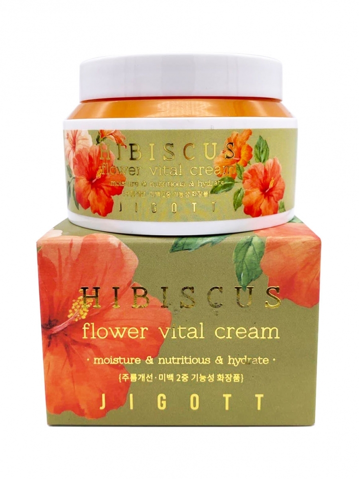 Крем для лица Hibiscus Flower Vital Cream, 100мл Jigott