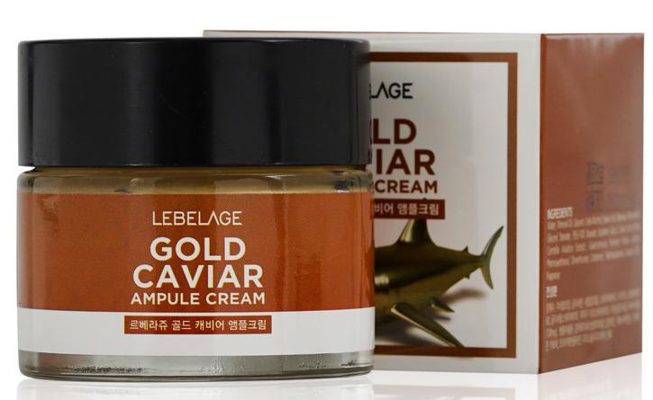 Крем для лица ампульный с экстрактом икры Gold Caviar Ampule Cream, 70мл Lebelage
